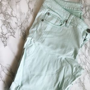 Mint Green Express Stretch Skinny Jeggings